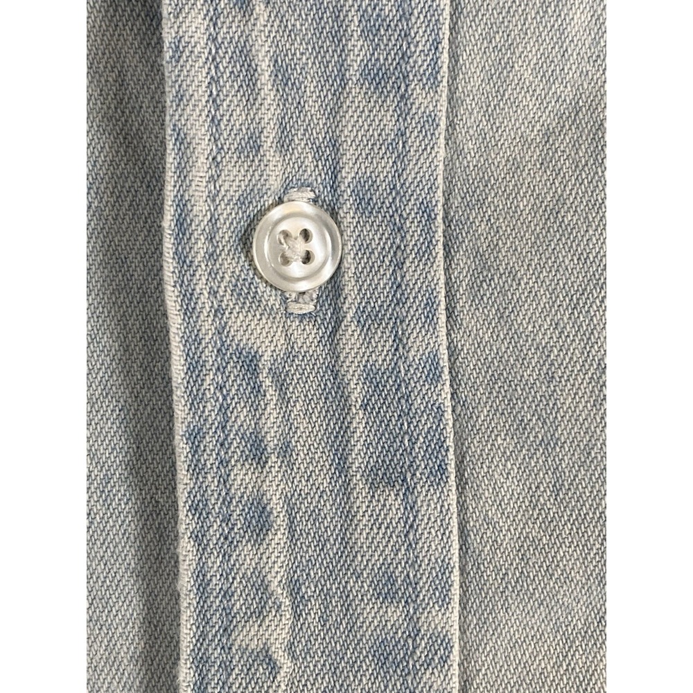 Harley Davidson Men's XL Long Sleeve Vintage Button Up Denim Shirt - Picture 8 of 16